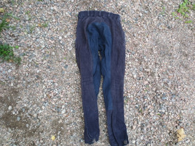 Tummansiniset 36 koon kokopaikkaiset vakosamettiset ratsastushousut