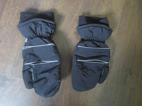 Mustat Thinsulate-vuorelliset kolmisormi topparatsastushanskat M