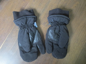 Mustat Thinsulate-vuorelliset kolmisormi topparatsastushanskat M