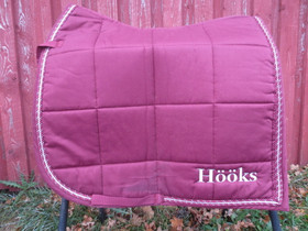 Viininpunainen kouluhuopa ja pinteli setti hopeakoristeilla FULL