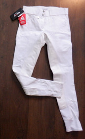 Käyttämättömät kokopaikkaiset valkoiset ratsastushousut 36