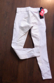 Käyttämättömät kokopaikkaiset valkoiset ratsastushousut 36