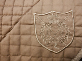 Horzen beigenharmaa satulahuopa koulusatulaan PONY/COB