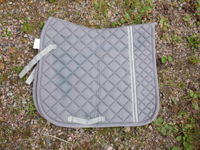 Harmaa Glen Gordon koulusatulahuopa hopeisella koristeraidalla FULL