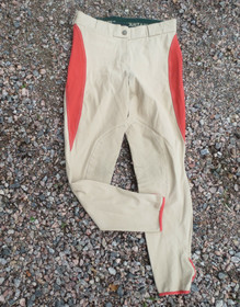 Mountain Horse 38/40 vaalean beiget ratsastushousut polvipaikoilla