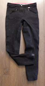 Pari kertaa käytetyt 38 Horze kokopaikkaiset mustat ratsastushousut