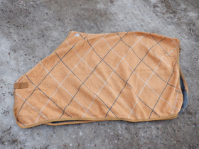 Eskadron oranssiruudullinen paksu fleeceloimi 120 cm