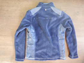 Tummansininen pehmo fleecepaita korkealla kauluksella 152 cm