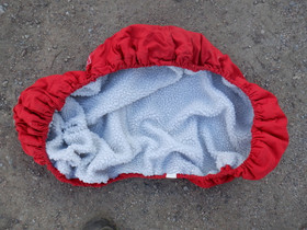 Equipe punainen, paksu satulansuojus PONY