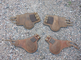 Ruskeat nahkaiset jännesuojat ja matalat hivutussuojat FULL