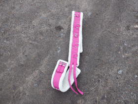 Ratsastusvyö/juoksutusvyö + riimukapsoni pinkki COB