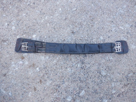 Satulavyö koulusatulaan mustaa nahkaa 80 cm