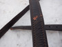 Tummanruskeat venymättömät jalustinremmit 155 cm