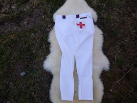 UUDET Kingslandin valkoiset ratsastushousut polvipaikoilla 42