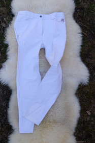 UUDET Kingslandin valkoiset ratsastushousut polvipaikoilla 40