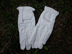 UUDET valkoiset kisaratsastushanskat M