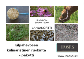 Lahjakortti: Kilpahevosen kulinaristinen ruokinta - paketti