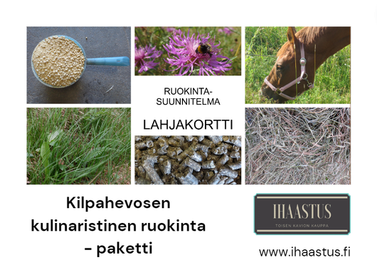 Lahjakortti: Kilpahevosen kulinaristinen ruokinta - paketti