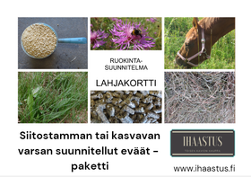 Lahjakortti: Siitostamman tai kasvavan varsan ruokintasuunnitelmaa