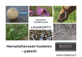 Lahjakortti: Harrastehevosen huoleton ruokinta - paketti