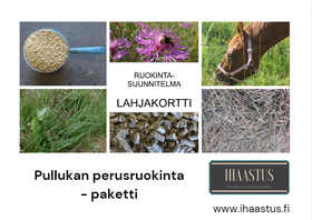 Lahjakortti: Pullukan hevosen perusruokinta - paketti