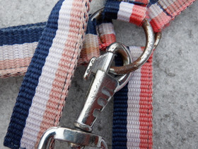 Vaaleanpunainen-valkoinen-sininen raitariimu iso PONY/COB