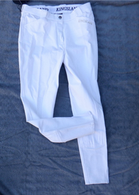 UUDET Kingslandin 38 koon valkoiset ratsastushousut kokopaikoilla