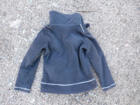 HKM tummansininen fleecepaita korkealla kauluksella 128 cm