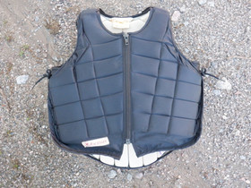 Racesafe musta palaturvaliivi lasten XL koko, short/standard back