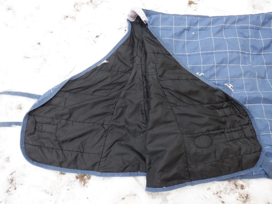Sininen Horse Comfort sisätoppaloimi, n. 50-100 g täyte 145 cm