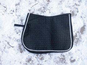 Horze musta yleissatulahuopa hopeanauhalla FULL