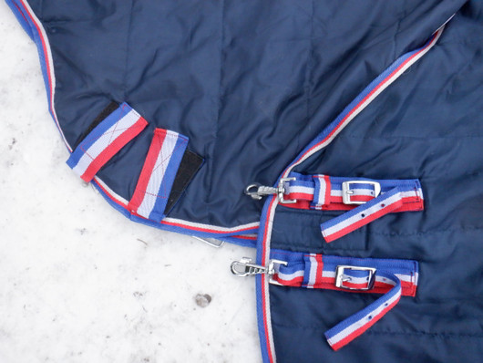 Sininen sisätoppaloimi irrotettavalla kaulakappaleella ´n.100 g 165 cm