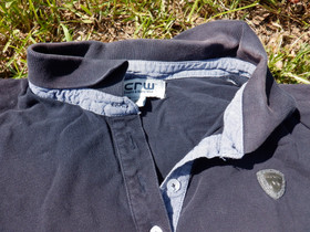 CRW tummansininen pikeepaita lyhyillä hihoilla XL