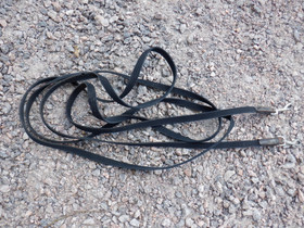 Mustat lyhyet ohjasajo-ohjat pikalukoilla, 5 m