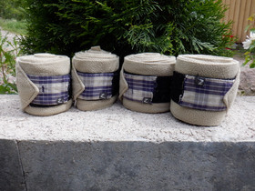 Horzen vaalean beiget fleecepintelit 4 kpl