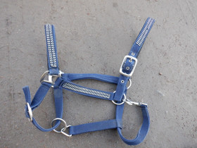 Sininen nylonriimu timanttikoristeilla FULL