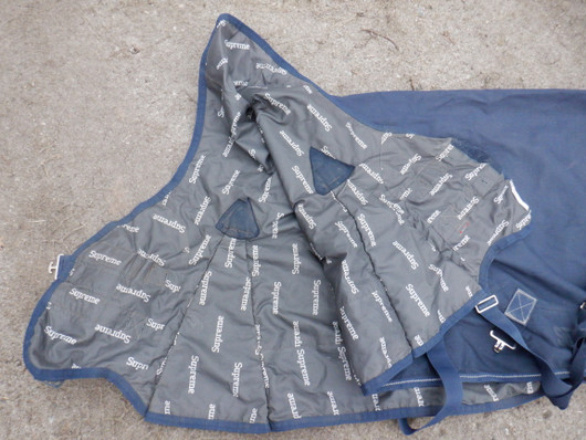 Horzen tummansininen highneck sadeloimi  105/115 cm
