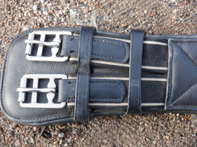 Nahkainen Fairfield musta koulusatulavyö 60 cm