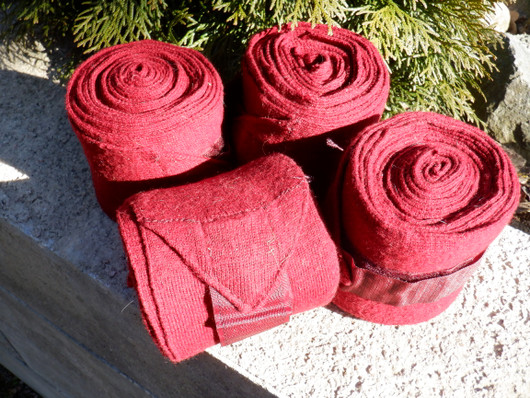 Viininpunaiset lämpöpintelit 4 kpl