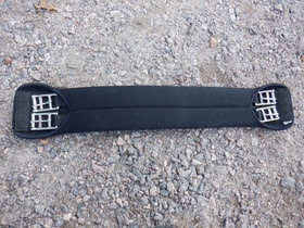 Musta neopreeninen koulusatulavyö 60 cm