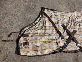 Ohut ruskearuudullinen talli/kesäloimi 145 cm 