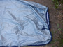 Hopeanharmaa fullneck Bucas Rain Protector, SMALL/135 cm
