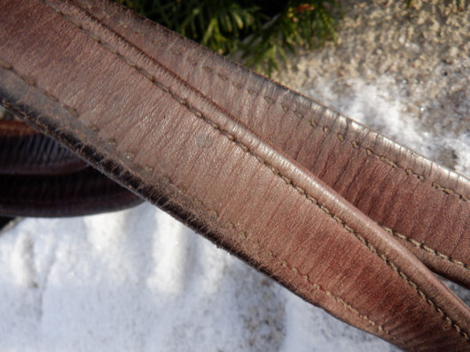 Bates ruskeat, venymättömät jalustinremmit 135 cm