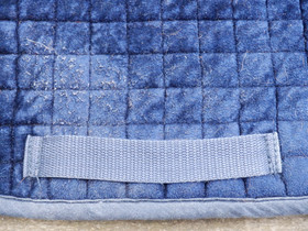 Samettipintainen sininen kouluhuopa FULL