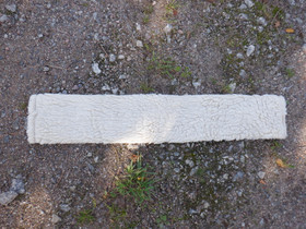 Vaalea teddypehmuste satulavyöhön 85 cm