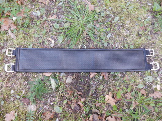 Musta neopreeninen mahavyö esim. ratsastusvyöhön 70 cm