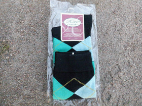 UUDET ratsastussukat, musta-turkoosi, koko 31-34 eli XS