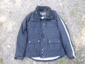 Ridzi musta paksu toppatakki 42/44, pientä kokoa