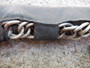 Jäykkä kumipelham ketjulla, 12,5-13 cm, paksuus 20 mm