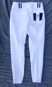 UUDET Kingsland 38 valkoiset ratsastushousut kangaspolvipaikoilla